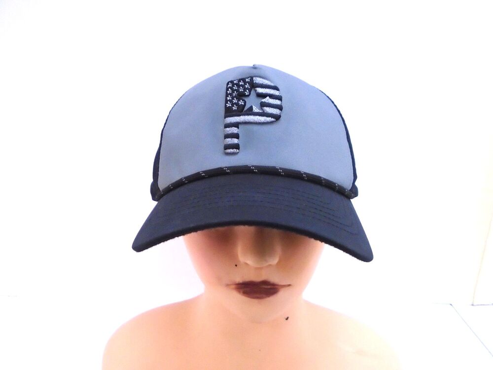 Puma 'Par & Stripe' Stretch Hat Snap Back Adjustable Golf Baseball Cap